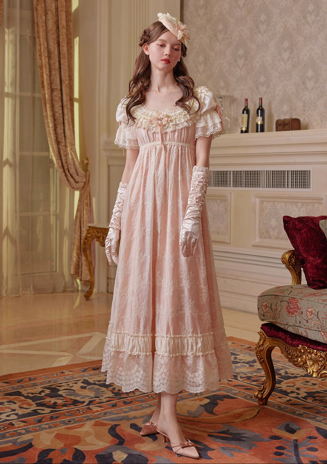 Hawkins' Tea Party Dress F / In-stock / Gloves