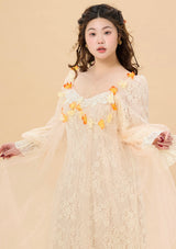 Curve & Plus Sunset & Orange Ocean Dress