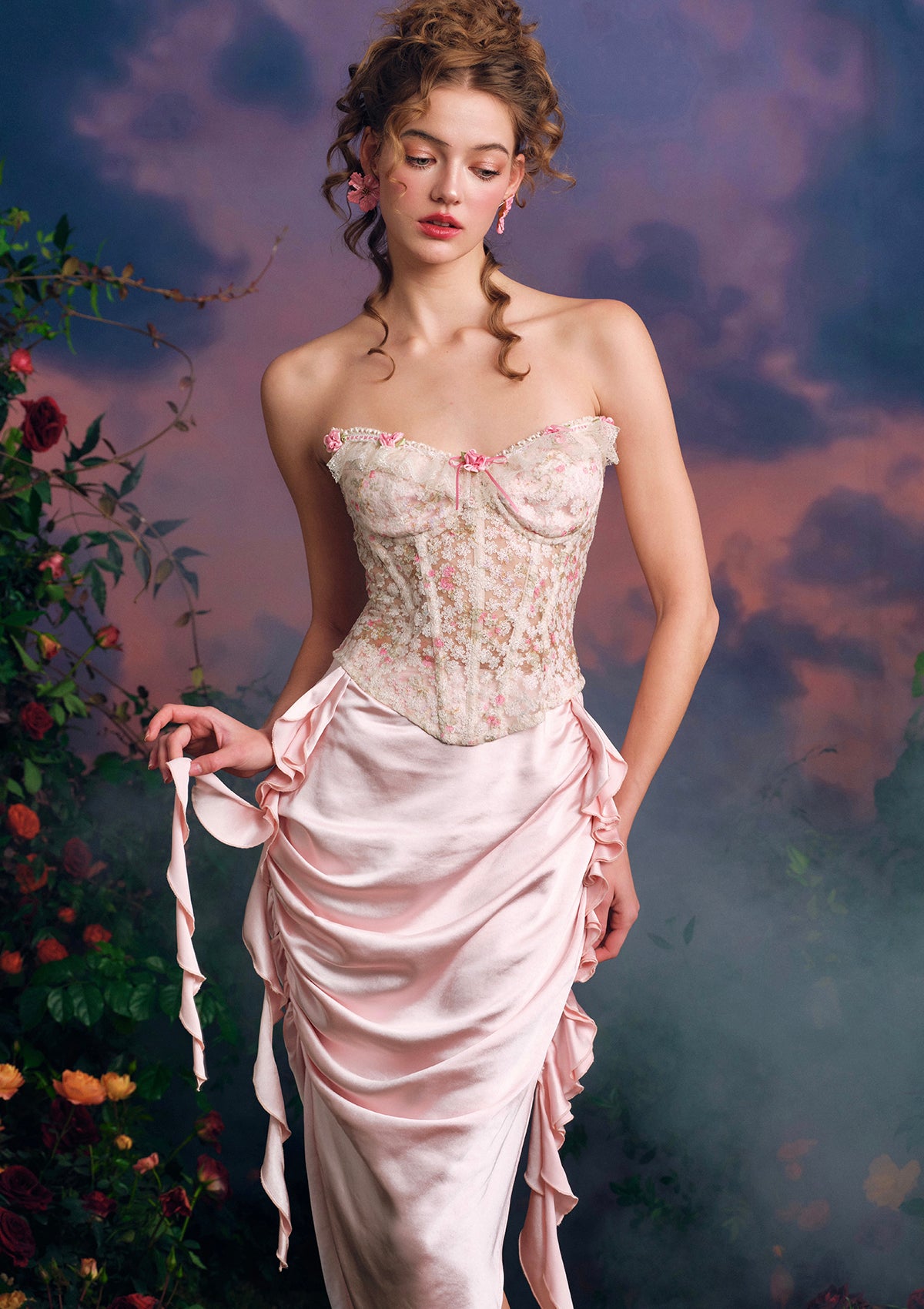 Star Floral Loli Corset