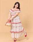 Curve & Plus Red Hood Maiden Dress
