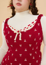 Curve & Plus Strawberry Newspaper Office Dress