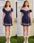 Lavendelfarbenes Sweetheart T-Shirt-Kleid