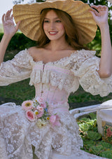 Bloom in Coral Island Corset