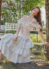 Bloom in Coral Island Corset