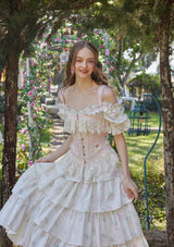 Bloom in Coral Island Corset