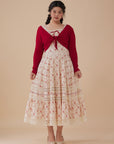 Curve & Plus Red Garnet Corset Dress