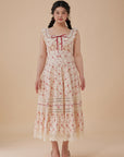 Curve & Plus Red Garnet Corset Dress