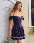 Lavendelfarbenes Sweetheart T-Shirt-Kleid
