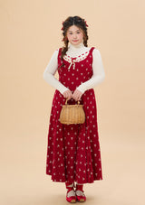 Curve & Plus Strawberry Newspaper Office Dress