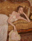 Lacemade Romantic Gold Lace Dress for Bridal Shower and Birthday Outfits