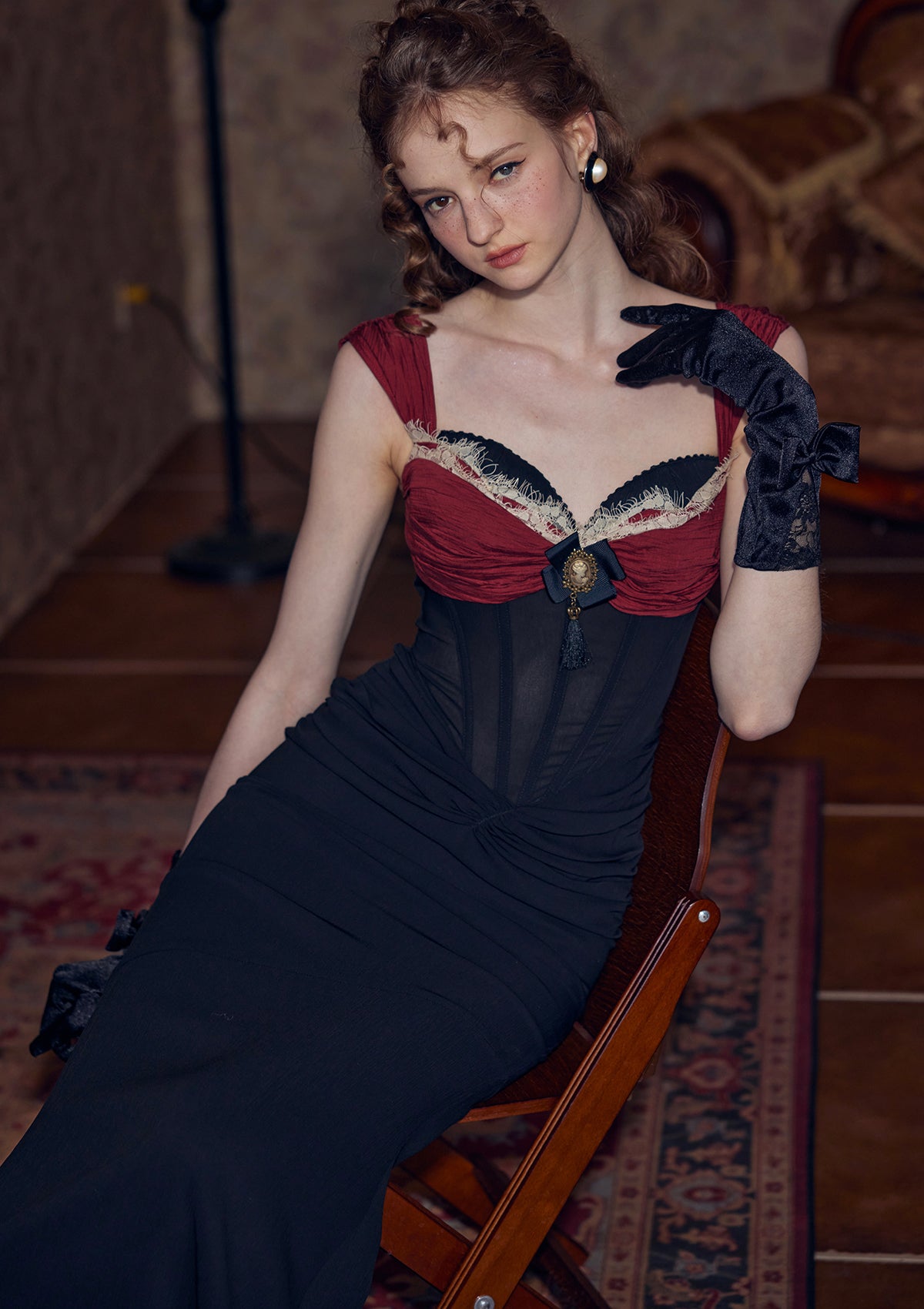 Shaking the Wine Glass Corset Dress In-stock / XS