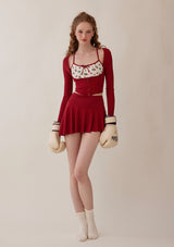 Vibrant Strawberry Sports Pantskirt