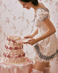 Lacemade coquette dress - Mini dress with ruffles and lace trim