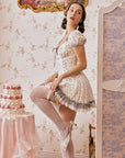 Lacemade Peter Rabbit Dollhouse Dress side view - Corset mini dress details