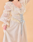 Curve & Plus Blue Hydrangea Corset Dress