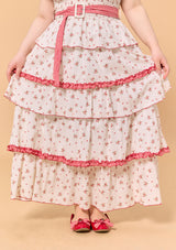 Curve & Plus Red Hood Maiden Dress