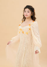 Curve & Plus Sunset & Orange Ocean Dress