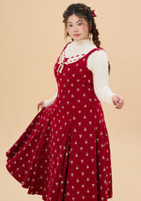 Curve & Plus Strawberry Newspaper Office Dress