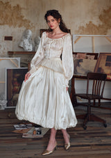 White Butterfly Flora Skirt