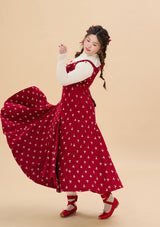 Curve & Plus Strawberry Newspaper Office Dress