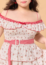 Curve & Plus Red Hood Maiden Dress