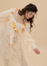 Curve & Plus Sunset & Orange Ocean Dress