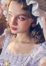 Monet's Irises Regency Dress