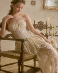 Lacemade victorian style white lace skirt for engagement photo outfits