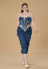 (US Exclusive)Curve & Plus Freesia Corset Dress