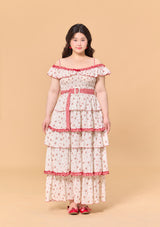 Curve & Plus Red Hood Maiden Dress