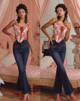 Red Winery Corset