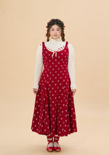 Curve & Plus Strawberry Newspaper Office Dress