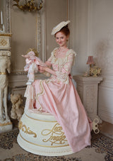 (US Exclusive)Pink Floral Godmother Corset Dress
