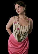 Curve & Plus Flower Vine Phantom Corset Dress