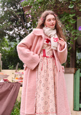 (US Exclusive)Red Apple Wreath Cottage Dress