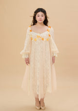 Curve & Plus Sunset & Orange Ocean Dress