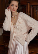 Semi-sweet Chiffon Knit Cardigan