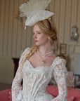 (Long-length)White Feather Looking-Glass Gown