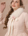 Curve&Plus Powder Snow Rose Puffy Down Jacket (pink)