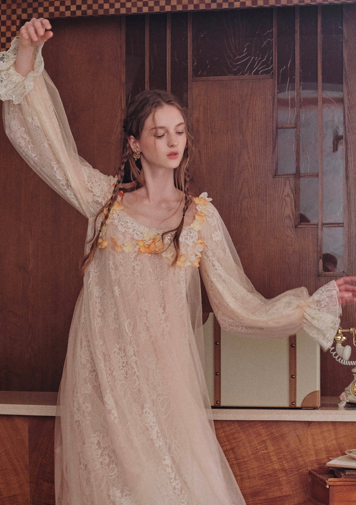 Ameri VINTAGE LIKE LACE DRESS Ameri VINTAGE VINTAGE LIKE LACE DRESS