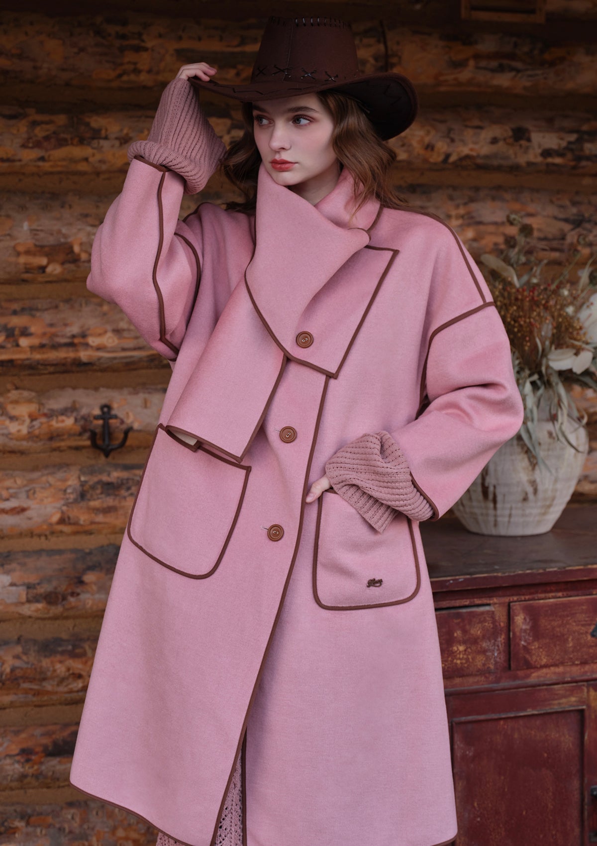 US Exclusive）Winter Dopamine Double-faced Overcoat