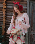 Berry Bubble Strick-Top Basic