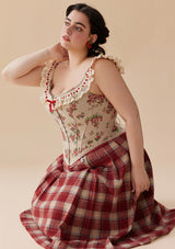 Curve & Plus Rosey Christmas Cottage Corset