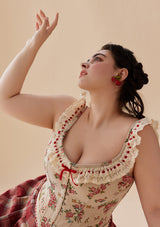 Curve & Plus Rosey Christmas Cottage Corset