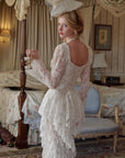 (Long-length)White Feather Looking-Glass Gown