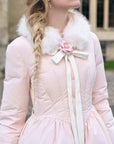 Powder Snow Rose Puffy Down Jacket (pink)
