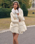 Powder Snow Rose Puffy Down Jacket (Goose Yellow)