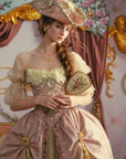 Blush-Gold Era: Crowning Glory Gown