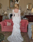 (Long-length)White Feather Looking-Glass Gown
