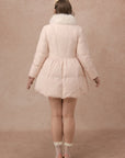 Curve&Plus Powder Snow Rose Puffy Down Jacket (pink)